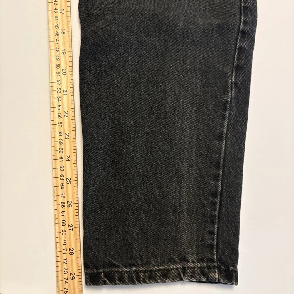 Levi's 550 Jeans Mens 33 Black Relaxed Fit Tapered Orange Tab USA Vintage 90s